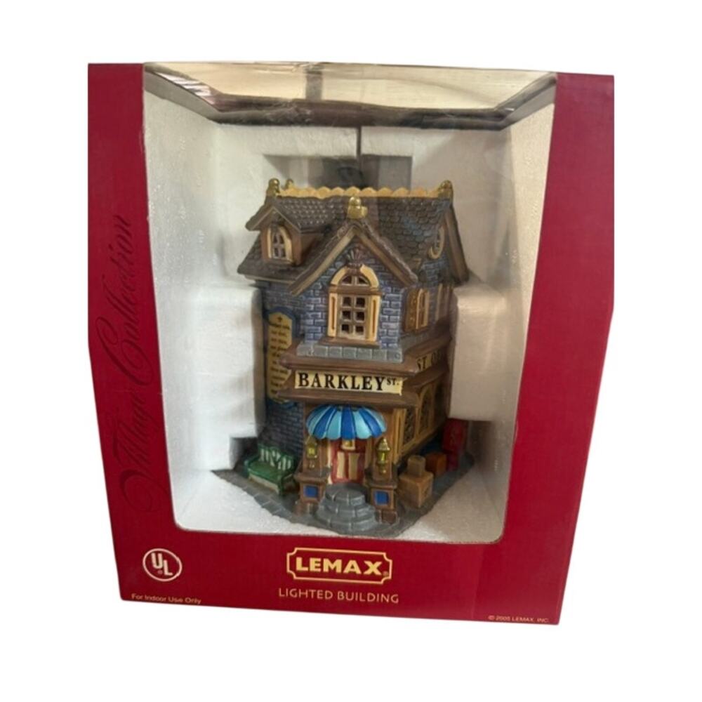Vtg 2005 Lemax Lighted Building New in Box Barkley St. Post Office
